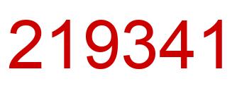 Número 219341 imagen rojo