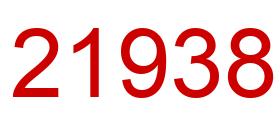 Number 21938 red image