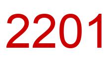 Number 2201 red image