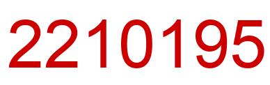 Número 2210195 imagen rojo
