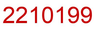 Number 2210199 red image