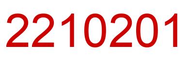 Número 2210201 imagen rojo