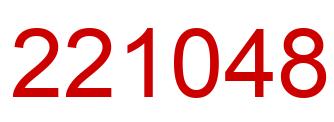 Number 221048 red image