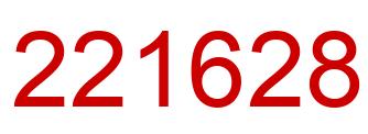 Number 221628 red image