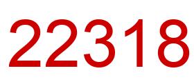 Número 22318 imagen rojo