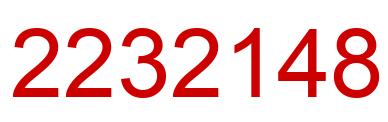Number 2232148 red image