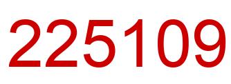 Número 225109 imagen rojo