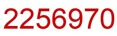 Número 2256970 imagen rojo