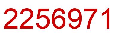 Número 2256971 imagen rojo