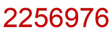 Número 2256976 imagen rojo