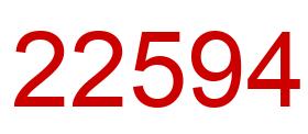 Número 22594 imagen rojo