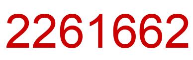 Number 2261662 red image