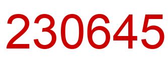 Number 230645 red image