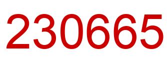 Número 230665 imagen rojo
