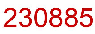 Número 230885 imagen rojo