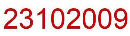 Number 23102009 red image