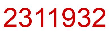 Número 2311932 imagen rojo