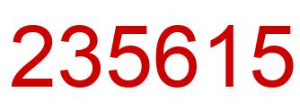 Número 235615 imagen rojo