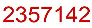 Number 2357142 red image