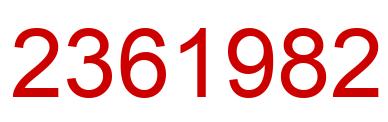 Número 2361982 imagen rojo