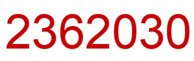 Número 2362030 imagen rojo