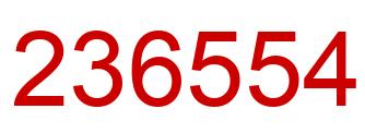 Number 236554 red image