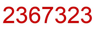 Número 2367323 imagen rojo