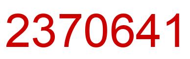 Número 2370641 imagen rojo