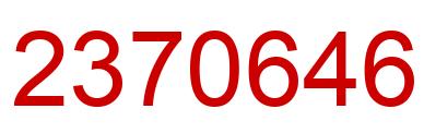 Número 2370646 imagen rojo