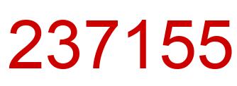 Number 237155 red image