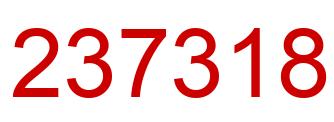 Número 237318 imagen rojo