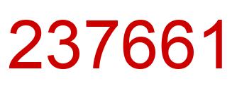 Number 237661 red image
