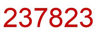 Number 237823 red image