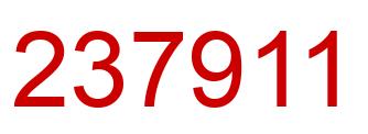Número 237911 imagen rojo