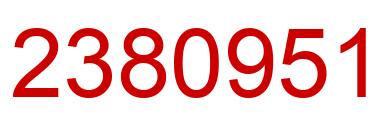 Number 2380951 red image