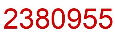 Number 2380955 red image