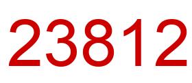 Number 23812 red image