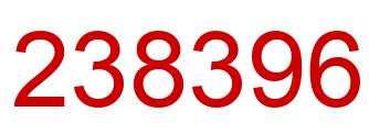 Número 238396 imagen rojo