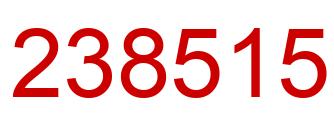 Number 238515 red image