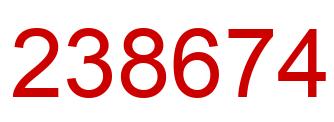 Number 238674 red image
