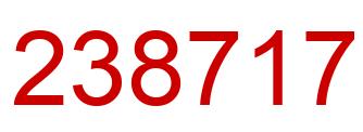 Number 238717 red image