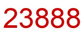 Number 23888 red image