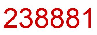 Number 238881 red image