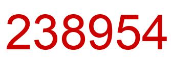 Number 238954 red image