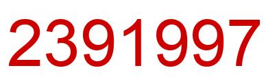 Number 2391997 red image