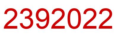 Number 2392022 red image