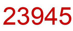 Number 23945 red image