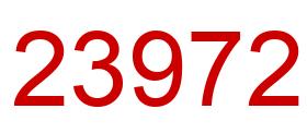 Number 23972 red image
