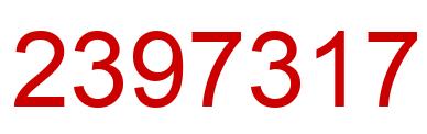 Number 2397317 red image