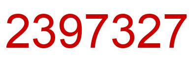 Número 2397327 imagen rojo